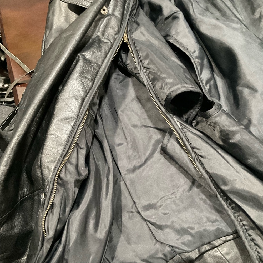 MENS VINTAGE CHIA FRINGE LEATHER JACKET - Picture 6 of 16